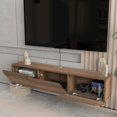 thumbnail image 6 of Atelier Mobili Floating TV Console for up to 80 inch TV and Under TV Cabinet (Walnut), 6 of 9