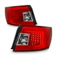 thumbnail image 3 of AKKON - For 08-11 Subaru Impreza | 12-14 WRX LED Bar Style Tail lights Red Housing + Chrome Projector Headlight, 3 of 7