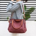 thumbnail image 4 of Hukapapa Bolso de tela simple, bolso de vela, bolso cruzado de gran capacidad para mujer, bolso de hombropúrpura, 4 of 5