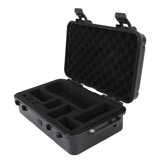 YAHHU Pocket Camera Hard Case – Waterproof, Shock‑Proof, Fire‑Resistant Travel Case with Partitioned Storage for 3 Accessories, Compact & Portable