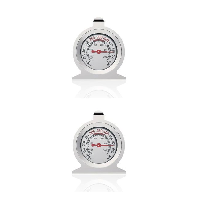 Monstrate Termómetro de horno de 50-300 grados, acero inoxidable, vidrio resistente al calor, Mini medidor de temperatura portátil, accesorios No.02 2Conjunto