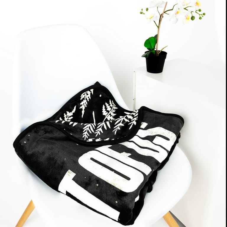 The Last of Us, Black and White Polyester Throw Blanket, 50