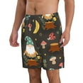 thumbnail image 2 of Disketp Men'S Swim Trunks Hawaiian Breathable Surf Beach Swimsuits Mesh Lining Beach Shorts With Pockets-Gnome Insect Frog, 2 of 9