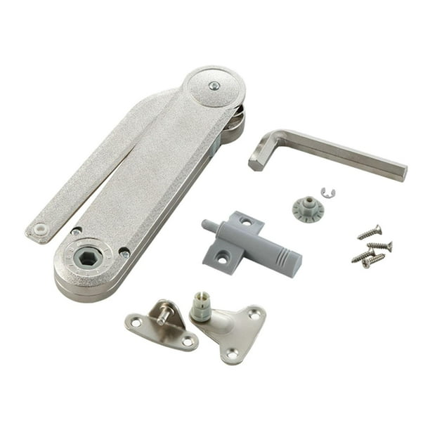 Bisagra de soporte de tapa de cierre lento, tapa plegable, soporte de tapa, ajustable, tapa aleatoria Plata