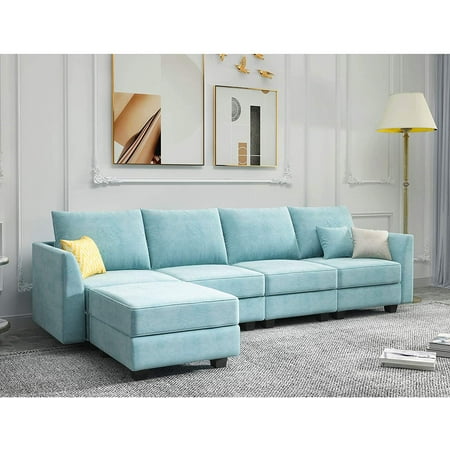 Reversible Chaise L Shape Sofa, Honbay L Shape Couch Bed Sofa