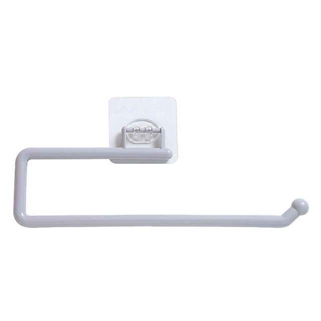 2uds. Toallero de cocina sin perforación para lavadero/despensa/baño (gris)