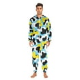 thumbnail image 5 of Adult Christmas Onesie Cow Pattern Adult Zipper One-Piece Pajamas Unisex Pajamas with Pockets, 5 of 6