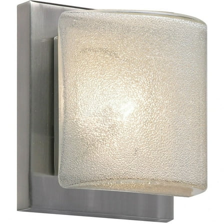 Besa Lighting - Paolo - 5.5 Inch 5W 1 LED Mini Wall Sconce Satin Nickel Glitter