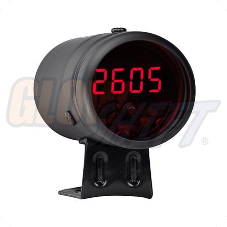 - GlowShift Black Digital Tachometer & Red Shift Light