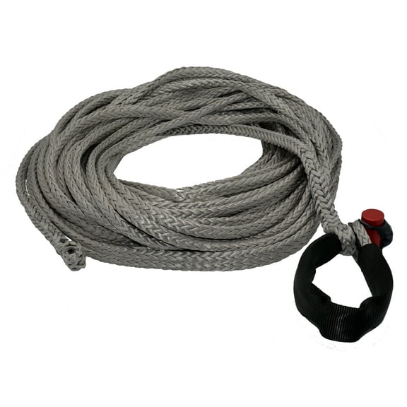 3/8" x 200' LockJaw Synthetic Winch Line w/ Integrated Shackle 6,600 lbs WLL