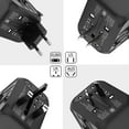 thumbnail image 7 of European Travel Plug Adapter Universal Travel Adapter - 3 USB + 1 Type C in One Travel Charger with UK/US/AUS/EU Plugs and Socket, International Power Adapter Wall Charger,Black, 7 of 7