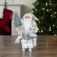 thumbnail image 2 of Northlight Santa Claus with Tree and Presents Christmas Figure - 12", 2 of 5
