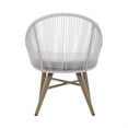 thumbnail image 5 of Linon Townsend 3-Piece Wood & Metal Outdoor Bistro Set with Table and Chairs, Rustic Gray, 5 of 11