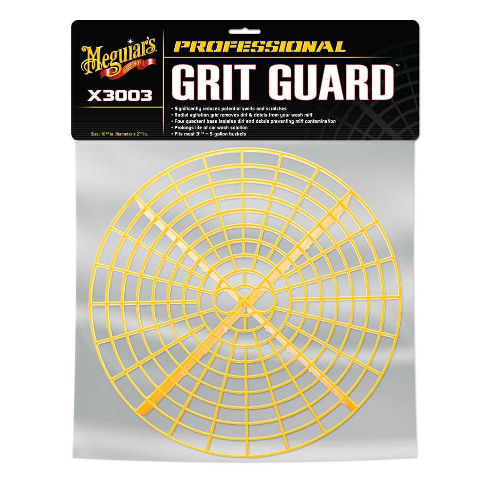 Meguiar's Grit Guard Use with Microfiber Wash Mitt Reduce Potential Swirls/Scratches, X3003