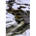 thumbnail image 2 of OBrien, Jay 11x14 Gold Ornate Wood Framed with Double Matting Museum Art Print Titled - West Virginia, Blackwater Falls Flowing stream, 2 of 4