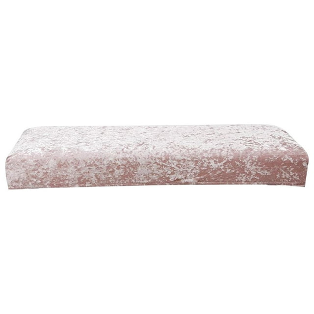 jifeng Bench Cover Elastic Chair Covers Seat Protector for Living Room Hotel Decor Pink