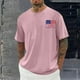 thumbnail image 1 of Tops para hombre, blusas y camisas de cuello redondo y manga corta para hombre, blusas casuales de moda con cuello redondo y estampado para hombre, blusas de poliéster para hombre., 1 of 6