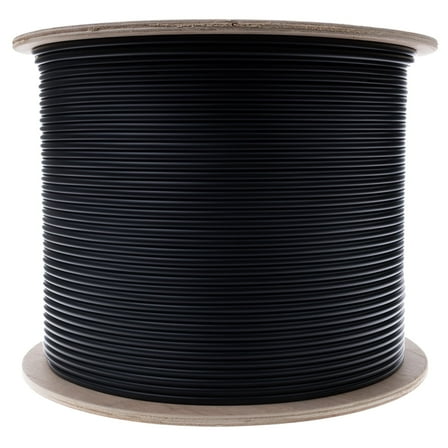 CableWholesale 10F3-302NH 0.4 in. Black 2 Fiber Multimode Indoor & Outdoor Fiber Optic Cable, 10 Gbit & Riser Rated - 1000 ft.