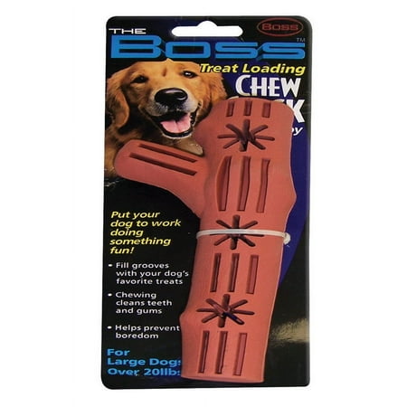 UPC: 0083929004878 | Boss Pet Brown Rubber Chew Stick Dog Toy Large 1