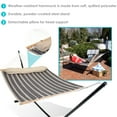 thumbnail image 3 of Sunnydaze 2-Person Polyester Spreader Bar Hammock with Stand, 350 lb Capacity - Mountainside, 3 of 8