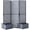 Gray, variant on Alvantor 3 Panel Room Divider Wood Privacy Screen w Planter Box for Porch Living Room Dorm Yellow