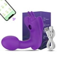 thumbnail image 4 of TLUDA APP Remote Control Women Wearable Vibrator G Spot Vibrator Dildo Stimulator Adlut Sex Toy for Women, Purple, 4 of 6