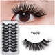 thumbnail image 2 of Pestañas postizas de visón sintético, paquete de 10 pares, pestañas 8D dramáticas, estilo ojo de gato con volumen, paquete múltiple de pestañas de visón, 2 of 4