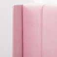 thumbnail image 6 of Gewnee Queen Size Upholstered Platform Bed Frame with Velvet Headboard,Wood Slats Support,Easy Assembly,No Box Spring Needed,Pink, 6 of 14
