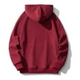 thumbnail image 5 of Fesfesfes Oversized Hoodie for Men Casual Hooded Round Neck Long Sleeve Pullover Color Sweatshirts Blouse Crewneck On Sale, 5 of 5