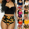 thumbnail image 1 of Women Flower Bikini Set  High Waist Push Up Swimwear Padded Bathing Suit, 1 of 5