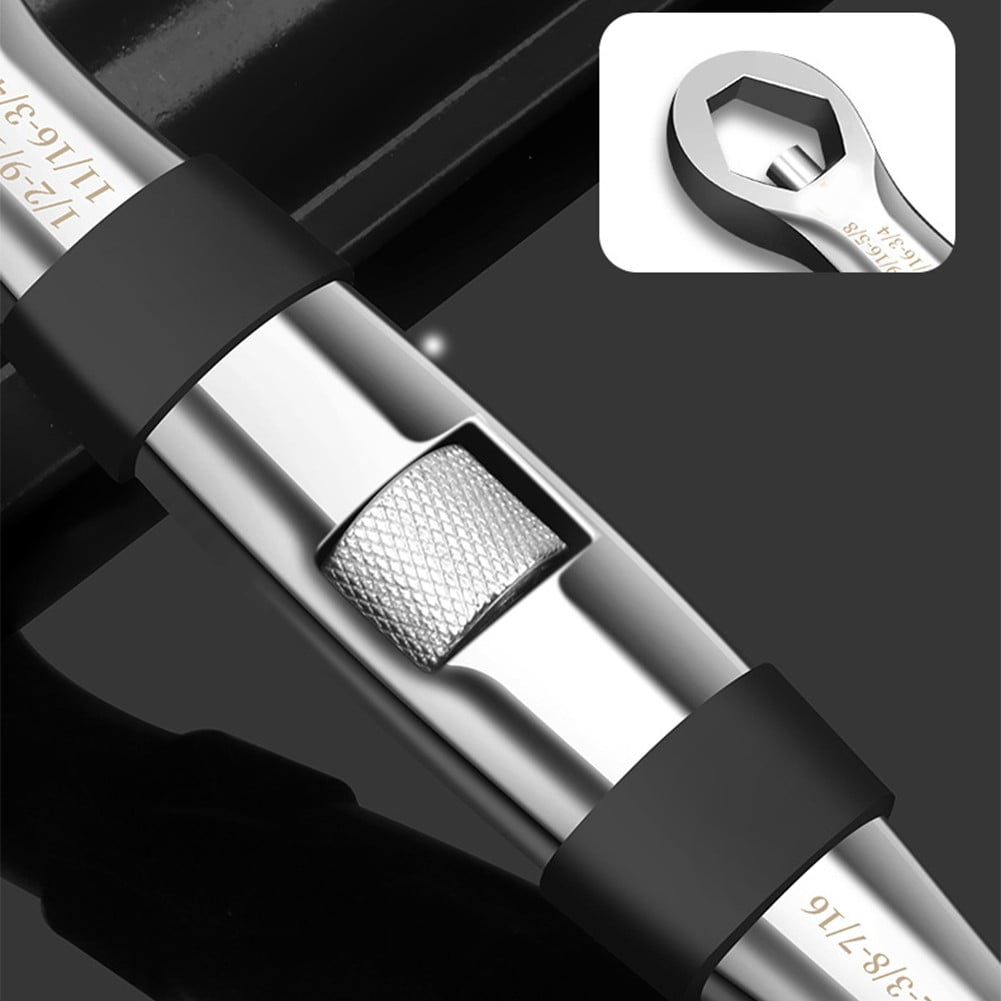SPRING Multifunctional Adjustable Wrench End Wrench Labor Saving Plum Wrench