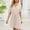 Khaki, variant on Women's Solid Color Sleepshirt, Fashion Short Sleeve Collared Adjustable Drawstring Tunic Nightgown Khaki