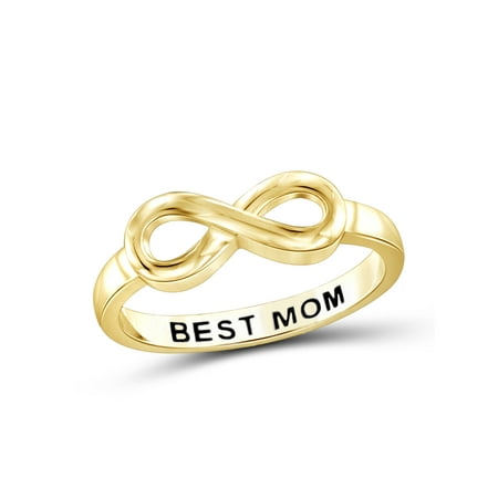 Best Mom Sterling Silver Infinity Loop Message