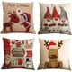 thumbnail image 1 of 4 piezas Funda de cojín Feliz Navidad Funda de cojín decorativa Invierno s Elk Papá Noel Patrón Algodón Lino Fundas de almohada 45x45 cm Adepaton HFP-0570, 1 of 7