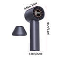 thumbnail image 2 of High Speed Handheld Turbo Fan, USB Rechargeable Portable Mini Fan With 199 Wind Speed LED Display Cooling Device, For Travel Outdoor Office Gym Summer Heat Relief Users, 2 of 7
