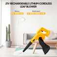 thumbnail image 1 of Snow Electric Blower Cordless Leaf Blower Large Power Industrial Small Dust Blowing Machine Handheld Powered Blowers for  21V Battery, 1 of 5
