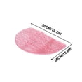 thumbnail image 5 of SouMaox Half Round Rug Water Absorbing Entrance Mat Arch Floor Carpet Non Slip for Indoor Living Space Bedroom Entryway Decor, 5 of 9