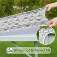 thumbnail image 6 of Gray Highland Cow Bathtub Lemon Pattern Square Fitted Tablecloth with Elastic Edge,Square Table Cover,Washable Elastic Table Cover for Home Kitchen Party Decor 34"x34", 6 of 6