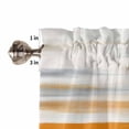 thumbnail image 5 of Orange Gray White Kitchen Valances for Windows 42x12 Inch Kitchen Curtains Valances Rod Pocket Farmhouse Abstract Ombre Texture Bathroom Window Valances for Window Treatment Decor, 5 of 6