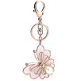 thumbnail image 2 of SHSLING Rose Gold Tone Cute Butterfly Bag Charm Keychain Car Key Chain With Key Rings For Women Girls Gifts, 2 of 2