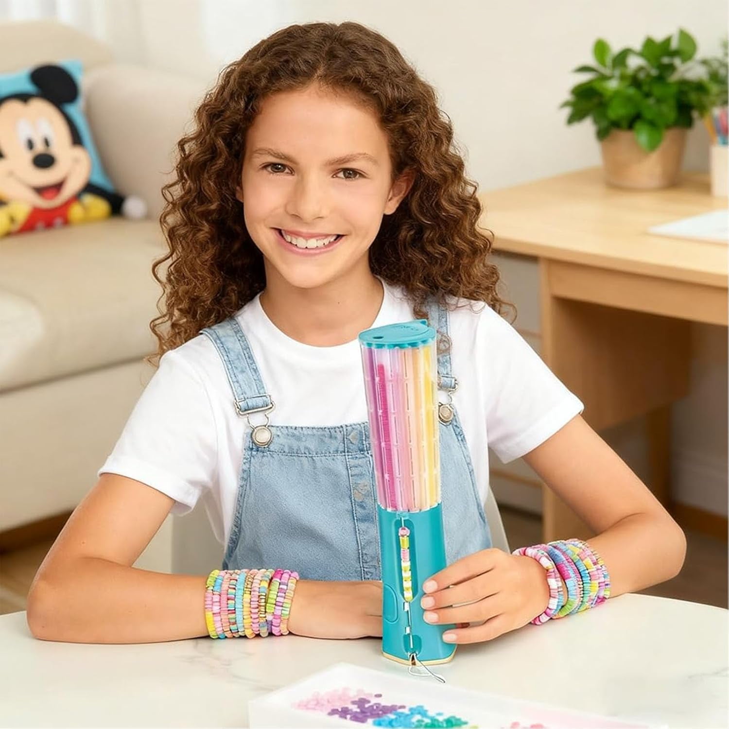 Quick Click Bracelet Maker Kit, Cool Bracelet Making Machine, DIY Jewelry Craft Kit Rotate Click Wear, Fun DIY Jewelry Set for Girls & Tweens, Develop Hands-On and Creativity Skills (1pcs)