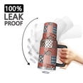 thumbnail image 3 of 40oz Pioneer Flower Floral Print Pattern Insulated Tumbler with Handle, BPA-Free Leak Proof Lid and Straws, Double Wall Vacuum, Hot 12h/Cold 34h, 3 of 6