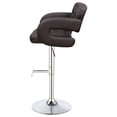 thumbnail image 6 of Brandi Adjustable Bar Stool Chrome and Brown, 6 of 11