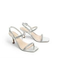 thumbnail image 3 of DREAM PAIRS Womens Slingback Heels Square Open Toe Strappy Sandals Ankle Strap High Heeled Dressy Shoes, 3 of 7