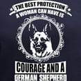 thumbnail image 3 of CafePress - Courage And German Shepherd T Shirt T Shirt - Women's V-Neck Dark T-Shirt, 3 of 4