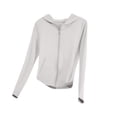 thumbnail image 5 of Girls Sun Protection Jacket UPF 50+ Hooded Zip Up Lightweight Gray Outdoor Activewear 4-14 Years,Size 13-14 T, 5 of 7