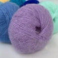 thumbnail image 2 of 2019 Pure Color 25g/ball Knitting Scarf Yarn Wholsale Soft Thin Plush Hand Crochet Thread Sewing DIY Winter Shawl Sweater Yarn 17, 2 of 9