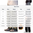 thumbnail image 3 of Fankiway Men's Solid Color Fleece Casual Loose Drawstring Multi-Pocket Work Pants Elastic Cuff Long Trousers Army Green M, 3 of 7