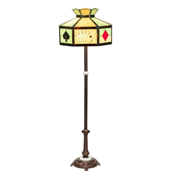 Meyda Lighting 63" High Poker Face Floor Lamp