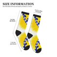 thumbnail image 3 of Men's Bosnian Flag Map Novelty Athletic Socks Women's Digital Printing Funky Patterned Crew Socks, 3 of 7